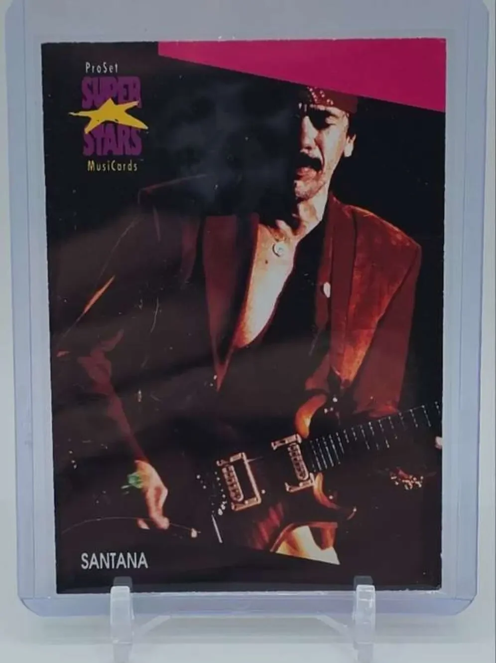 1991 Pro Set SuperStars MusiCards #230 Santana Card